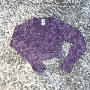 Aybl camo cropped long sleeve